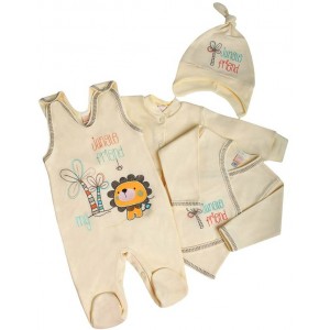 4-dielna súpravička Bobas Fashion Friends, béžová